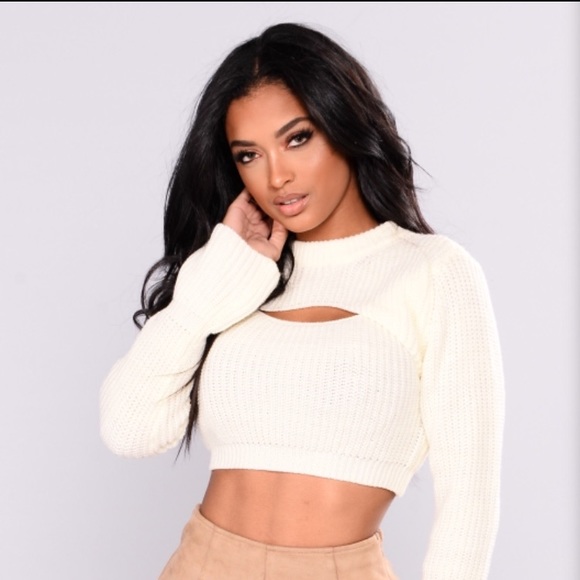 Fashion Nova Sweaters - FashionNova//cute cropped sweater size large